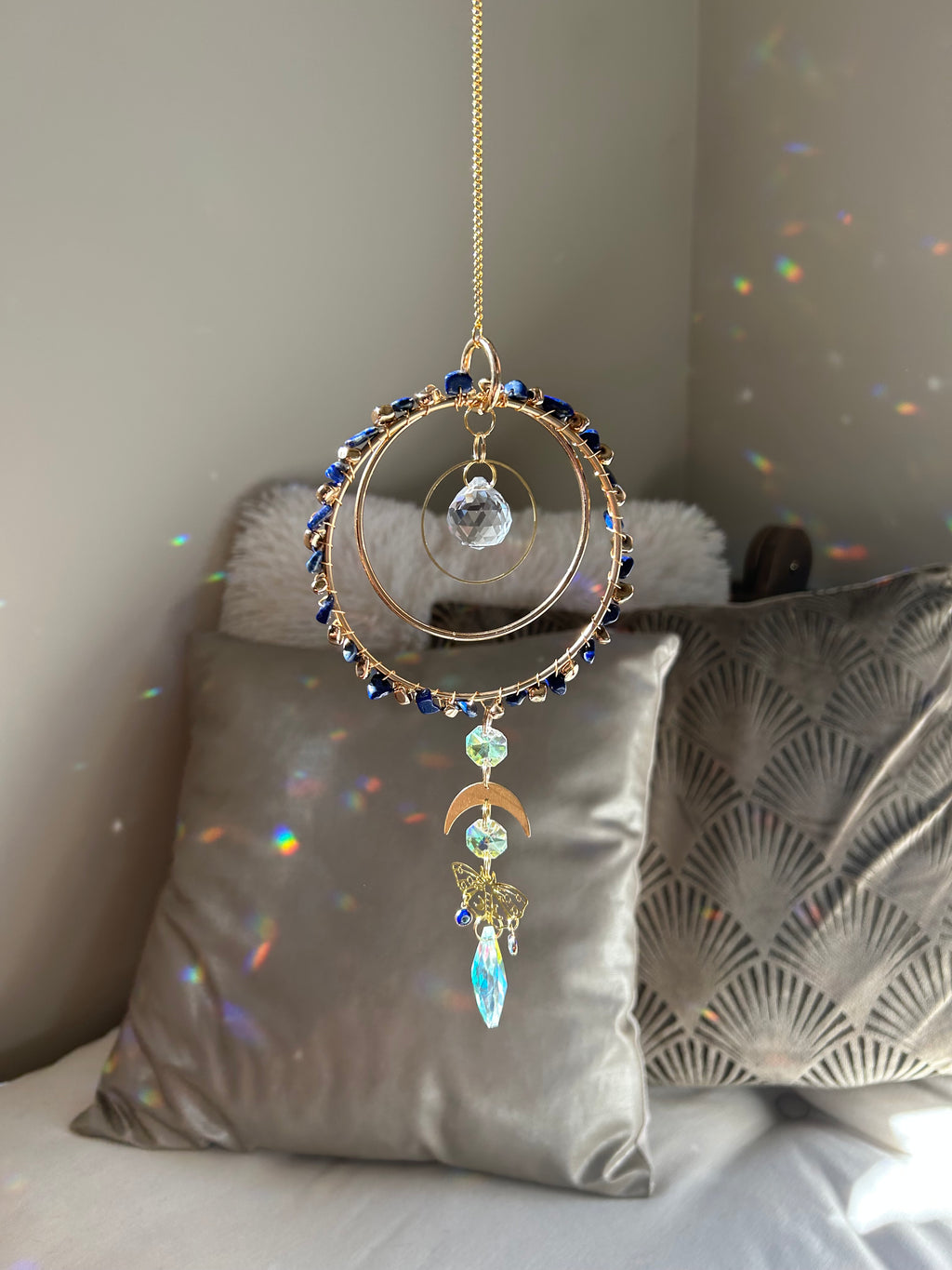 Suncatcher - zonnevanger ‘Aisha’ met edelstenen