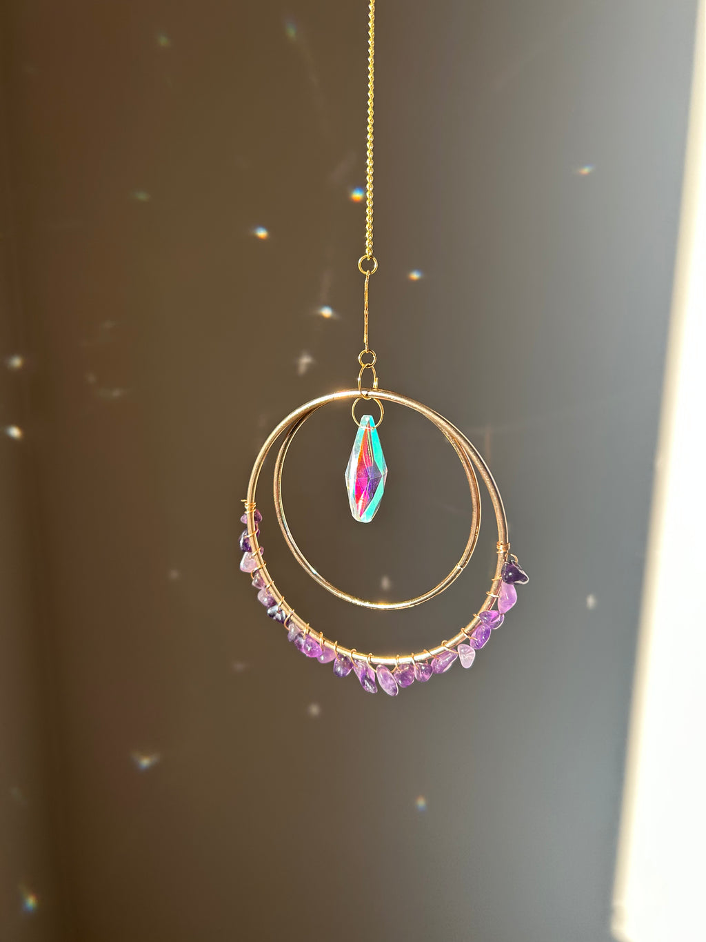 Suncatcher - zonnevanger ‘Nela’ met edelstenen