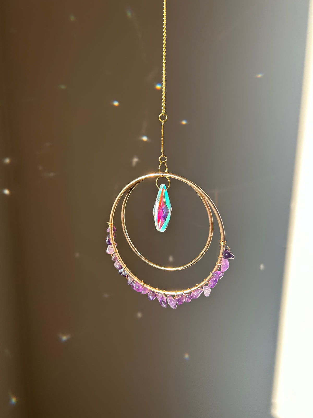 Suncatcher - zonnevanger ‘Nela’ met edelstenen