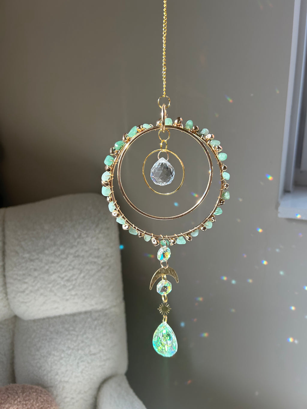 Suncatcher - zonnevanger ‘Aisha’ met edelstenen