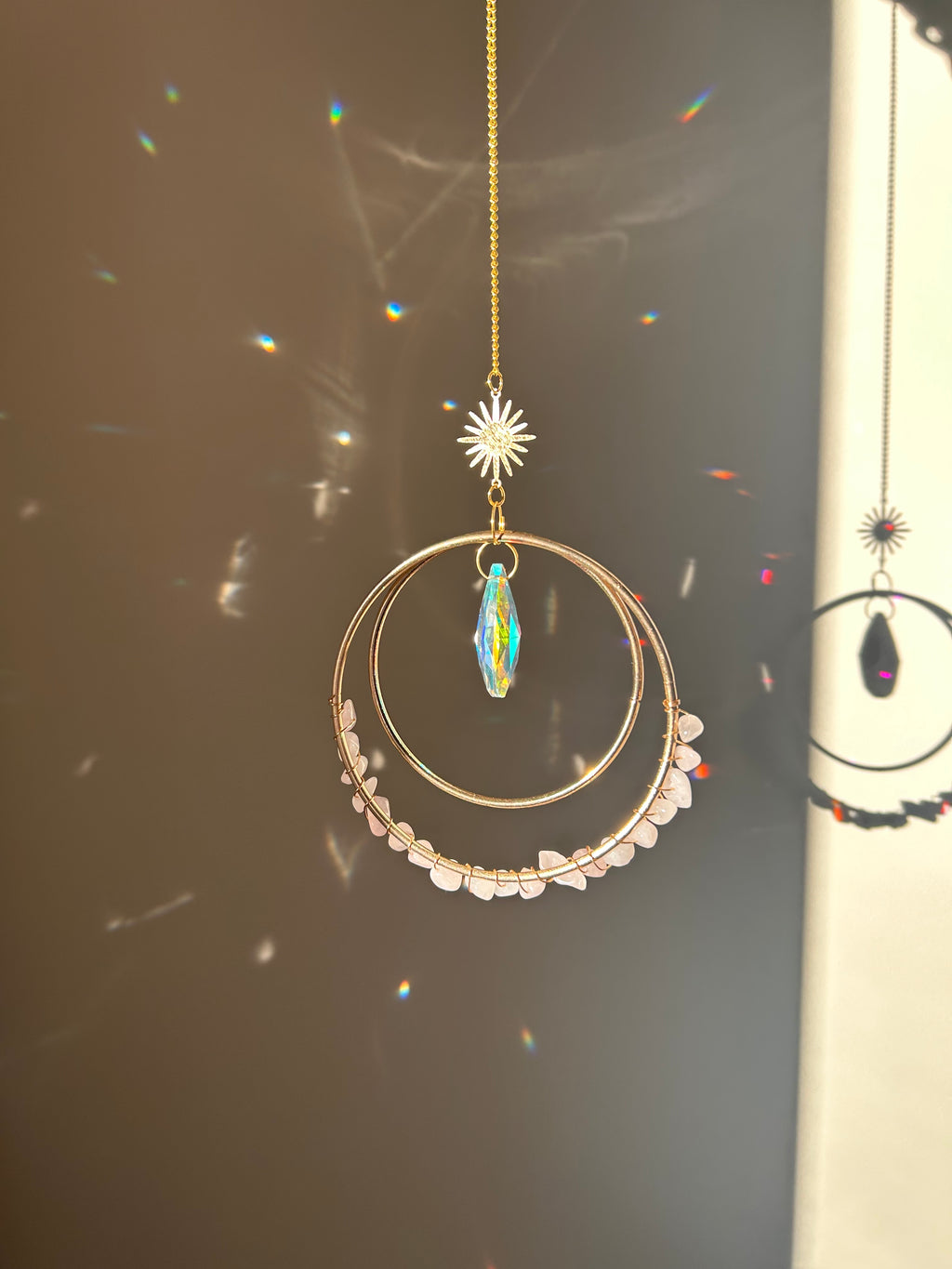 Suncatcher - zonnevanger ‘Nela’ met edelstenen