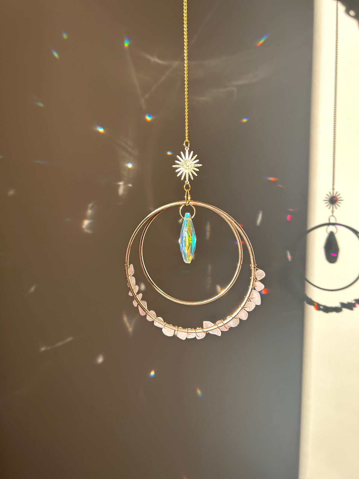 Suncatcher - zonnevanger ‘Nela’ met edelstenen