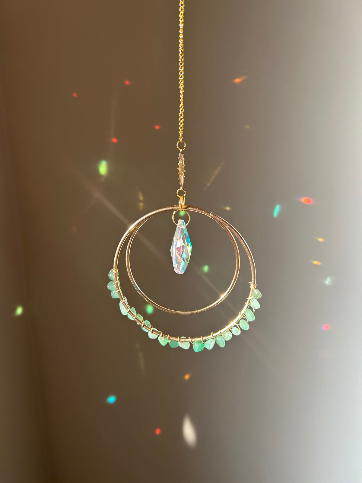 Suncatcher - zonnevanger ‘Nela’ met edelstenen