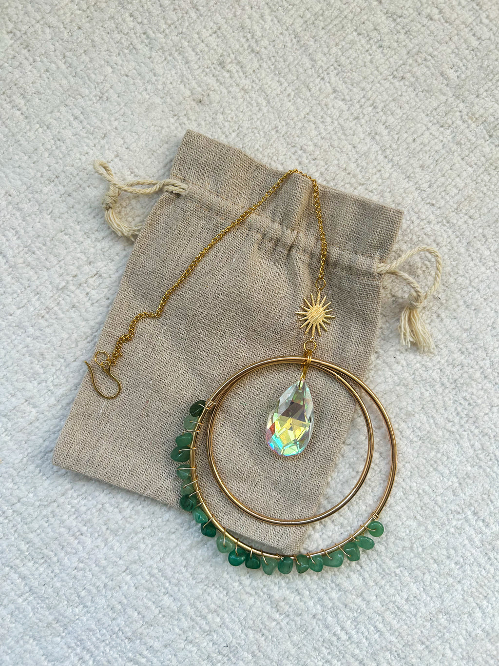 Suncatcher - zonnevanger ‘Nela’ met edelstenen