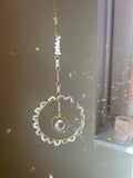 Retro Suncatcher - zonnevanger met bergkristal edelstenen