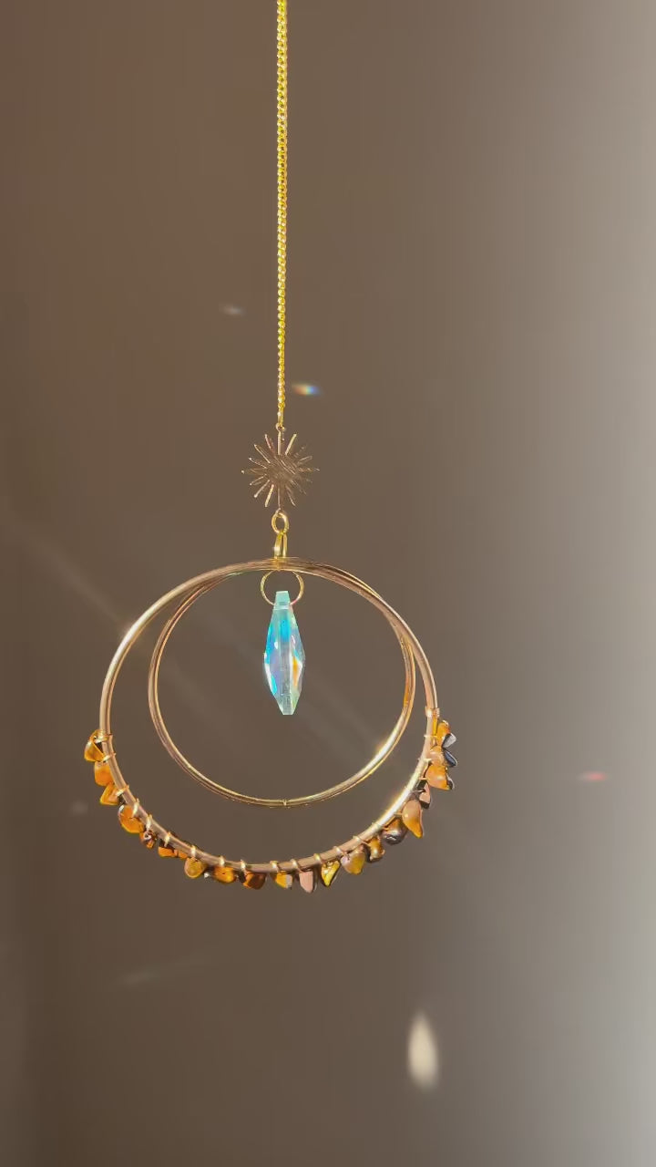 Suncatcher - zonnevanger ‘Nela’ met edelstenen