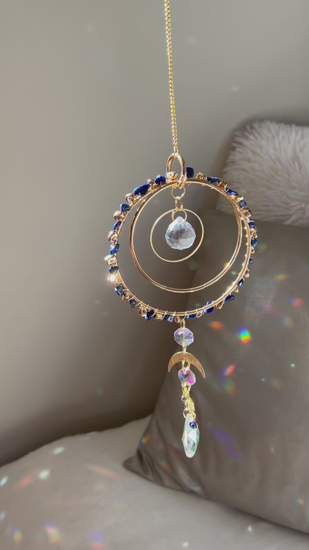 Suncatcher - zonnevanger ‘Aisha’ met edelstenen